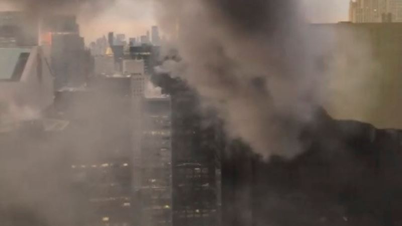 США: в Нью-Йорке три человека травмированы в результате пожара на крыше Trump Tower