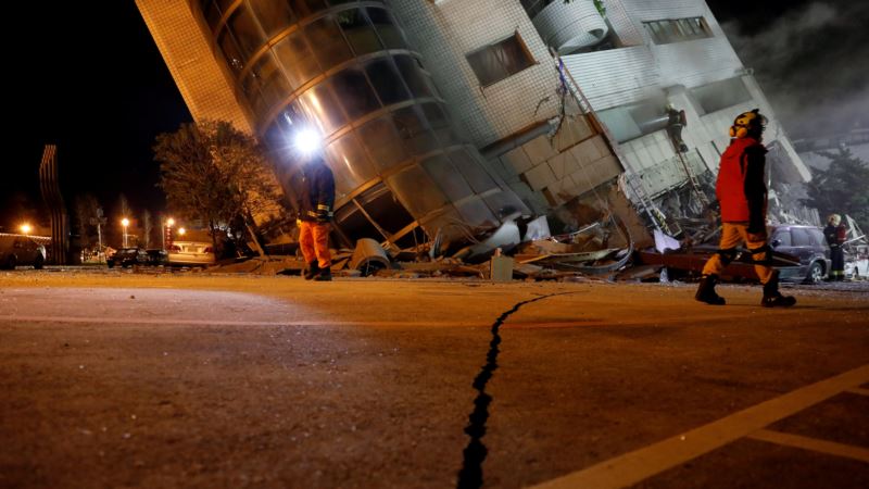 На Тайване произошло новое землетрясение