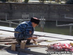 В Ялте казаки состязались с детьми в рубке шашкой (+фото)