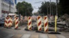 Ремонт дороги в Симферополе, 23 сентября 2018 года