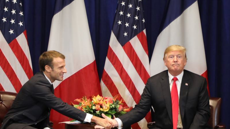 Трамп и Макрон в Париже обсудили финансирование НАТО и европейскую безопасность