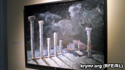 В Днепре представили выставку картин о Крыме с колючей проволокой (+фото)