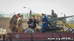 В Керчь ко Дню освобождения города привезли «укороченный» «Поезд Победы» (+фото)