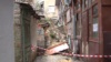 Ликвидация последствий обрушения подпорной стены в переулке Ломоносова