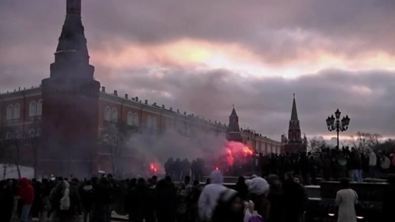 Задержания по статье о массовых беспорядках в Крыму и России (видео)