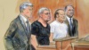 Лев Парнас и Игорь Фруман (второй и третий слева) в американском суде, 10 октября 2019 года