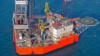 Самоподъемная буровая установка «Петр Годованец», принадлежащая ГАО «Черноморнефтегаз», на шельфе Черного моря