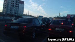 ДТП в Симферополе вызвало транспортный затор (+фото)