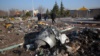 Фото с места падения сбитого самолета в Иране