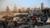 Уничтоженный взрывом морской порт Бейрута. 4 августа 2020 года