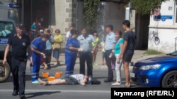 В Севастополе у пешеходного перехода сбили женщину (+фото)