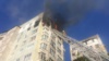 Пожар в многоэтажном доме по улице Кирова в Керчи
