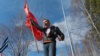 Участник митинга 7 апреля в Архангельске 