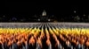 «Поле флагов» перед Капитолием. Оно составлено из 200 тысяч флагов и символизирует тех, кто не может побывать на церемонии инаугурации Джо Байдена