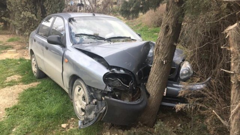 Судак: автомобиль с тремя детьми врезался в дерево, водителя госпитализировали – спасатели