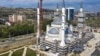 Вид на строительную площадку Соборной мечети в Симферополе, апрель 2020 года